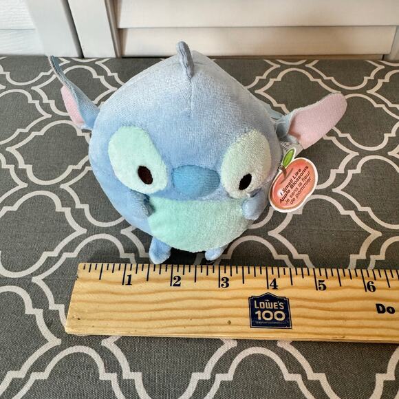 NWT Disney Stitch Ufufy Mini Plush Stuffed Animal Apple Blossom Christmas Gift - Picture 3 of 7